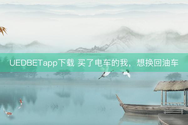 UEDBETapp下载 买了电车的我,想换回油车