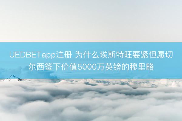 UEDBETapp注册 为什么埃斯特旺要紧但愿切尔西签下价值5000万英镑的穆里略