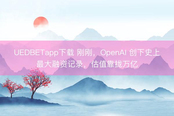 UEDBETapp下载 刚刚,OpenAI 创下史上最大融资记录,估值靠拢万亿